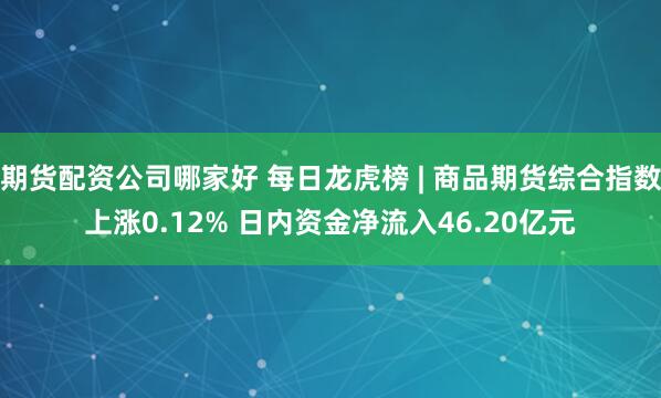 期货配资公司哪家好 每日龙虎榜 | 商品期货综合指数上涨0.12% 日内资金净流入46.20亿元