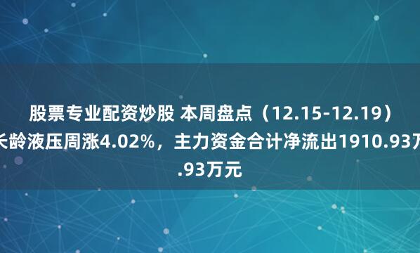 股票专业配资炒股 本周盘点（12.15-12.19）：长龄液压周涨4.02%，主力资金合计净流出1910.93万元
